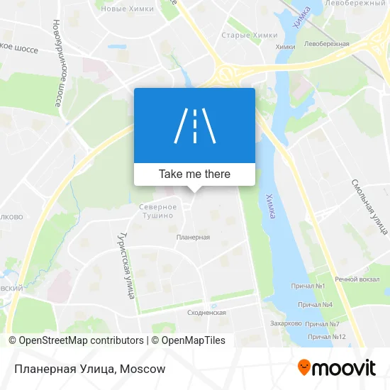 Планерная Улица map