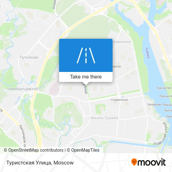 Туристская Улица map
