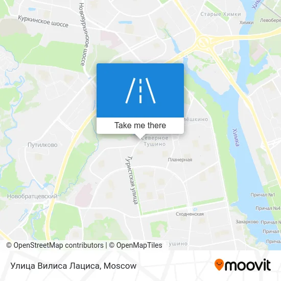 Улица Вилиса Лациса map