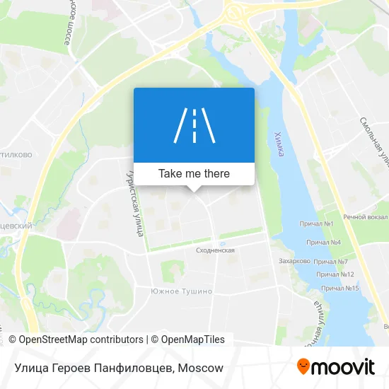 Улица Героев Панфиловцев map