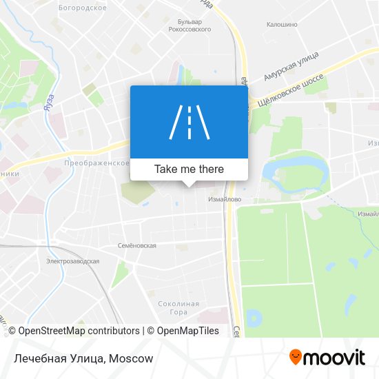 Лечебная Улица map