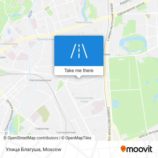 Улица Благуша map