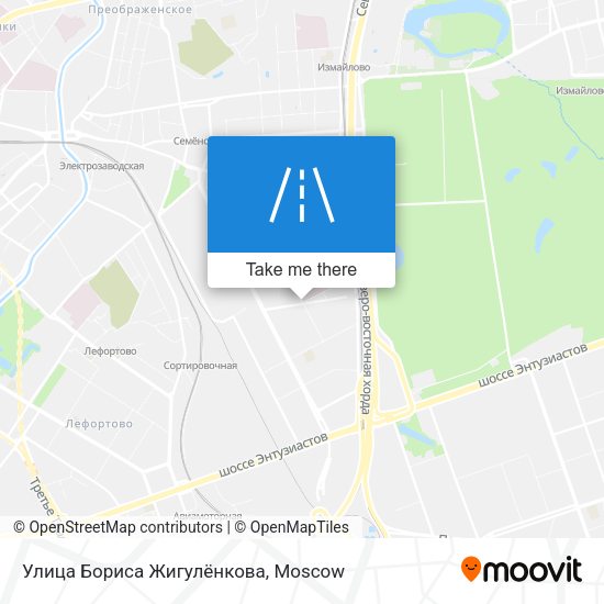 Улица Бориса Жигулёнкова map