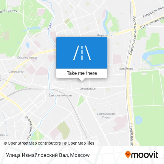 Улица Измайловский Вал map