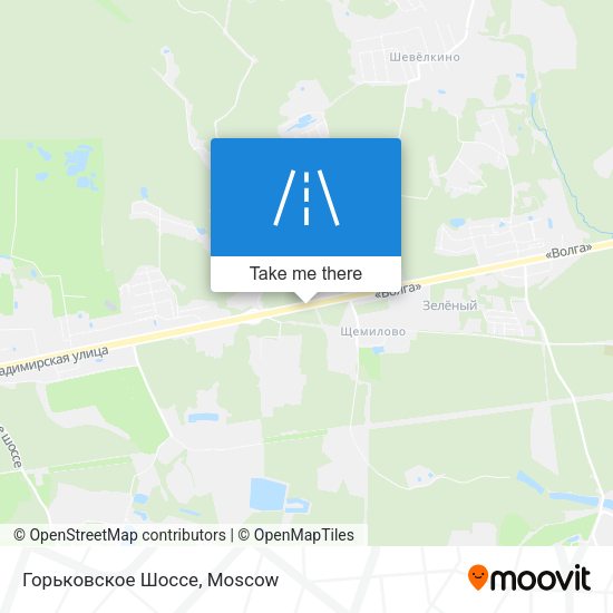 Горьковское Шоссе map