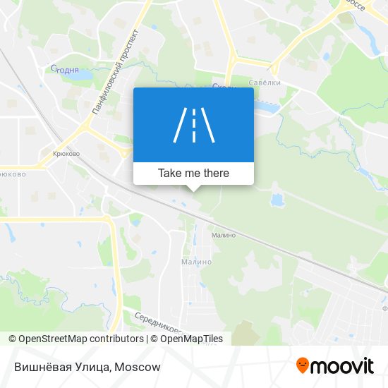 Вишнёвая Улица map