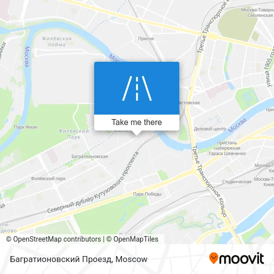 Багратионовский Проезд map