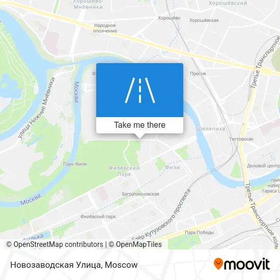 Новозаводская Улица map