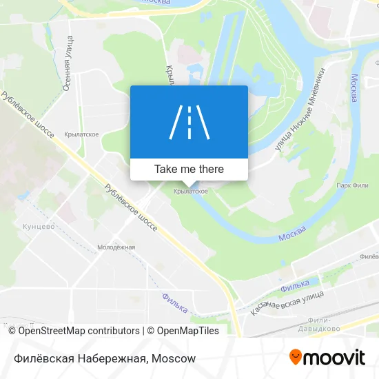 Филёвская Набережная map