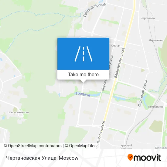 Чертановская Улица map
