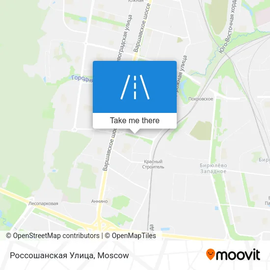 Россошанская Улица map