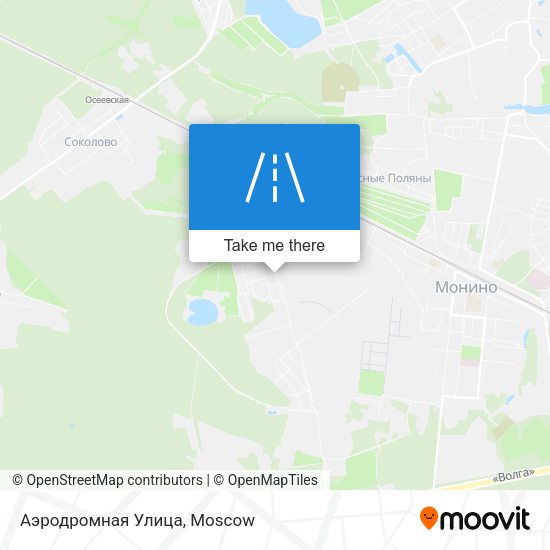 Аэродромная Улица map
