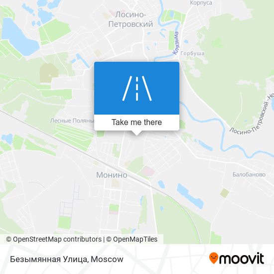 Безымянная Улица map