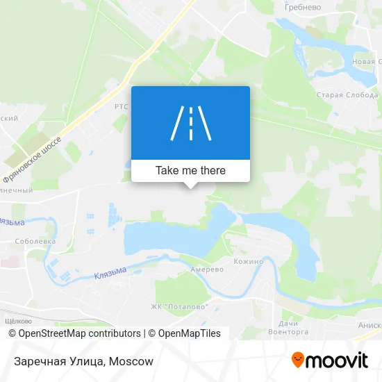 Заречная Улица map