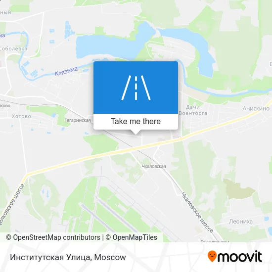 Институтская Улица map