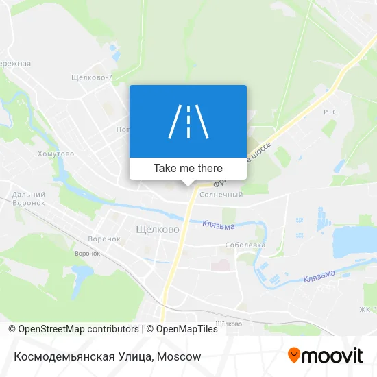 Космодемьянская Улица map