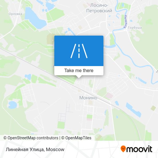Линейная Улица map