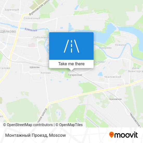 Монтажный Проезд map