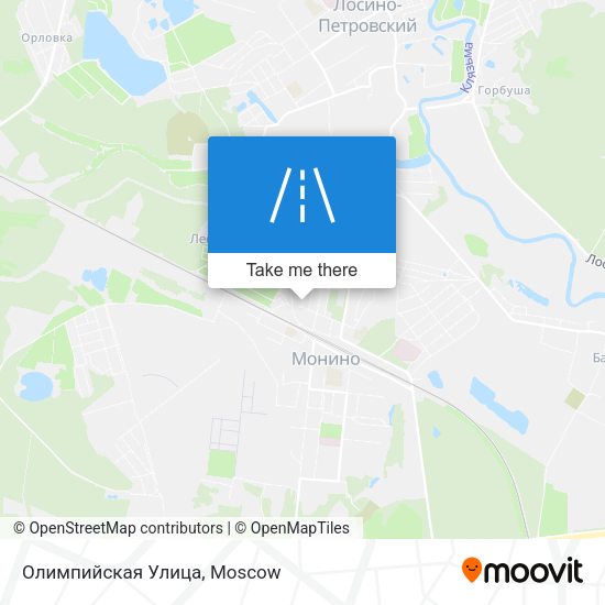Олимпийская Улица map