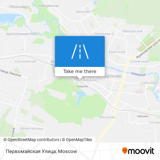 Первомайская Улица map