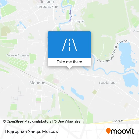 Подгорная Улица map
