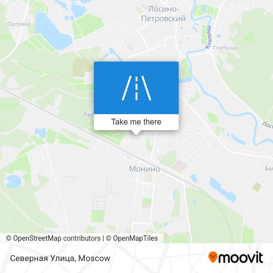 Северная Улица map