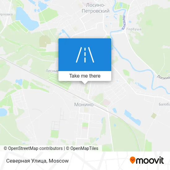 Северная Улица map