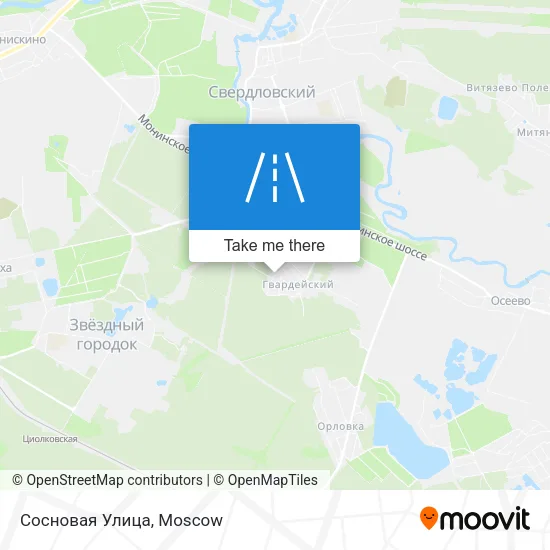 Сосновая Улица map