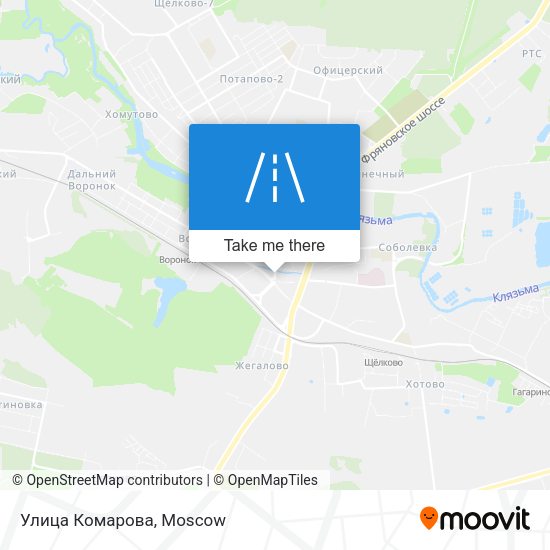 Улица Комарова map