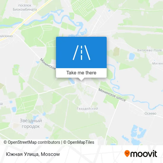 Южная Улица map