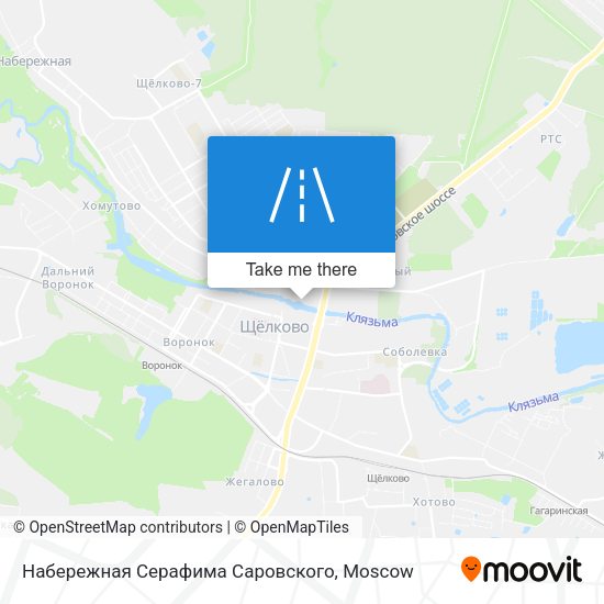 Набережная Серафима Саровского map