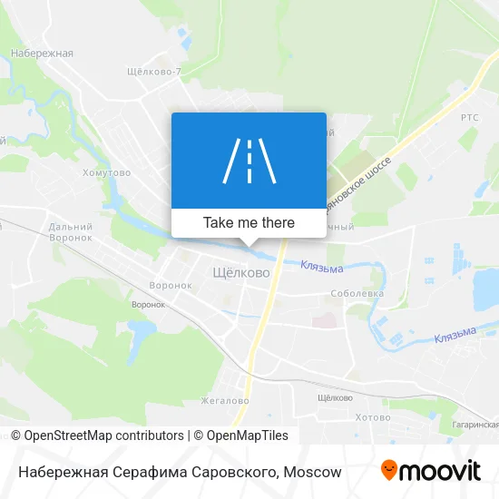 Набережная Серафима Саровского map