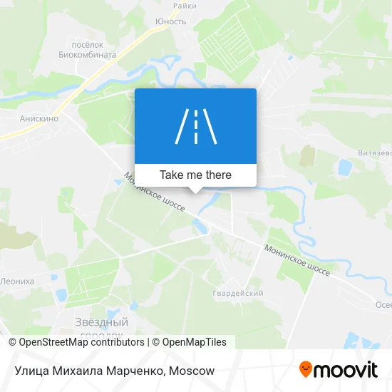 Улица Михаила Марченко map