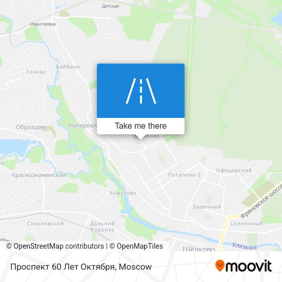 Проспект 60 Лет Октября map