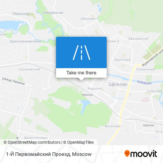 1-Й Первомайский Проезд map