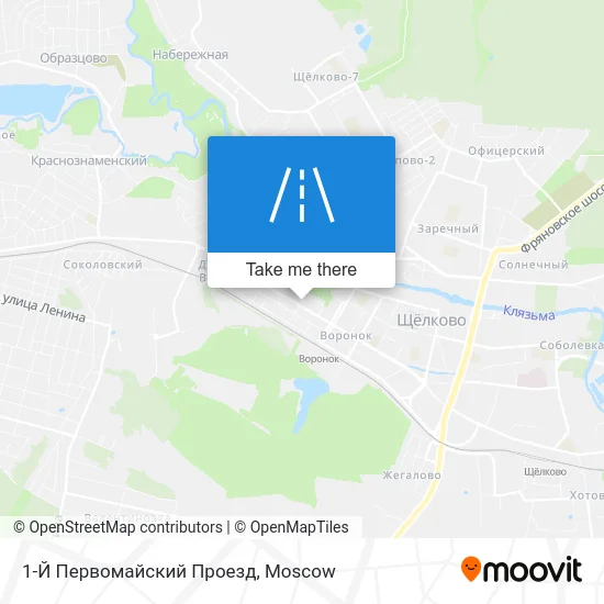 1-Й Первомайский Проезд map