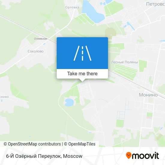 6-Й Озёрный Переулок map