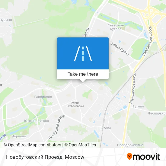 Новобутовский Проезд map