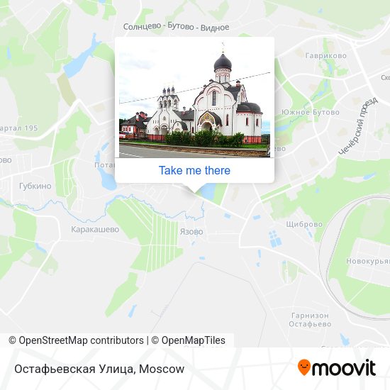 Остафьевская Улица map