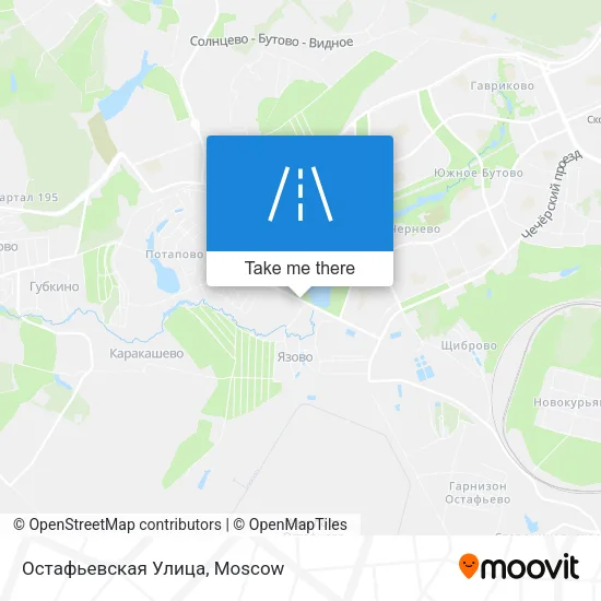 Остафьевская Улица map