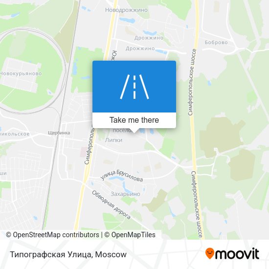 Типографская Улица map