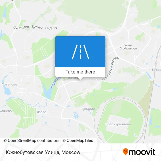 Южнобутовская Улица map