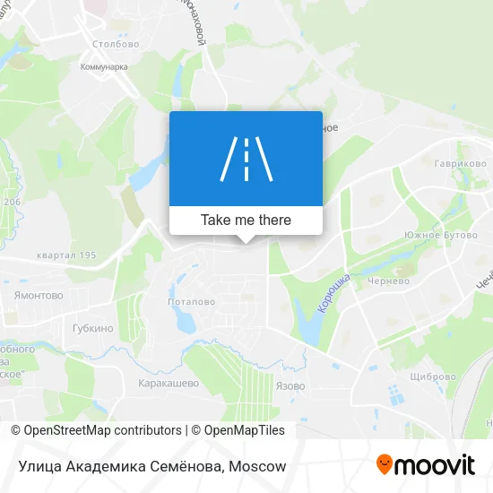 Улица Академика Семёнова map