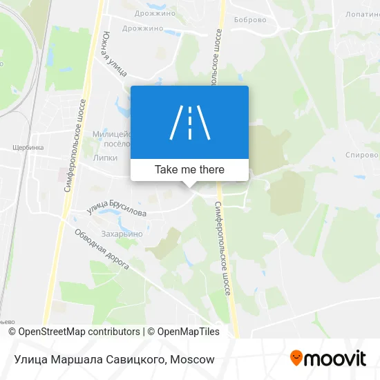 Улица Маршала Савицкого map