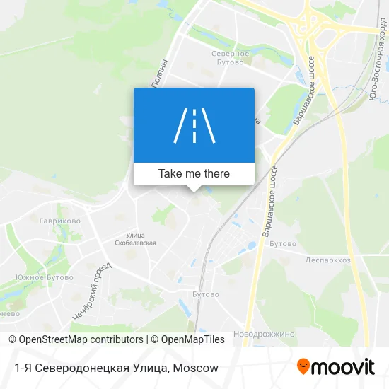 1-Я Северодонецкая Улица map