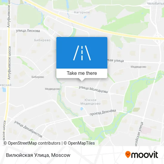 Вилюйская Улица map