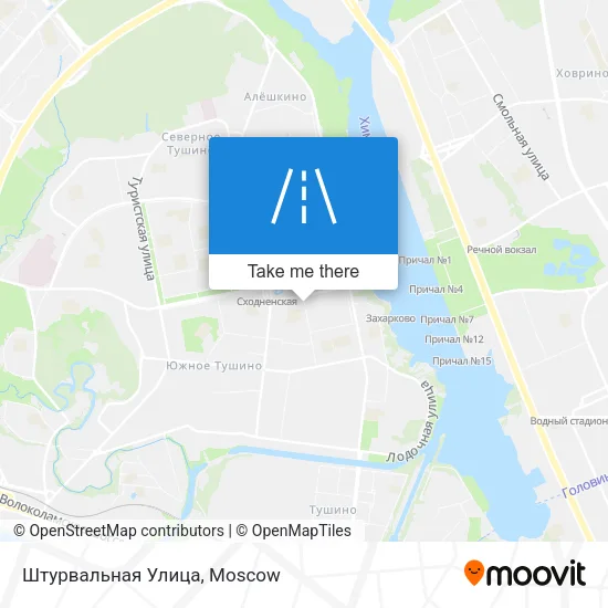 Штурвальная Улица map