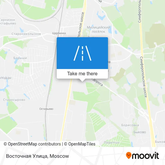 Восточная Улица map