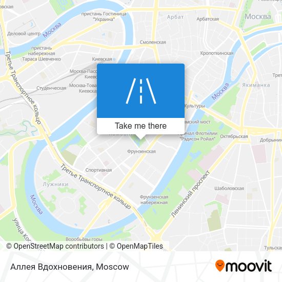 Аллея Вдохновения map