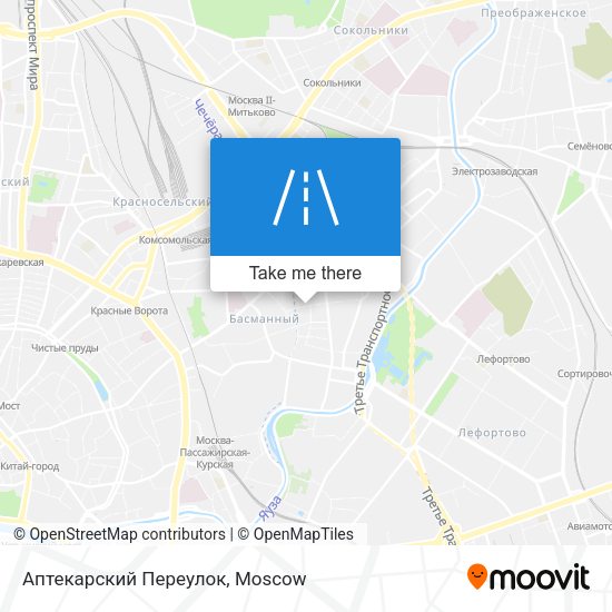 Аптекарский Переулок map